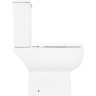 Чаша напольного безободкового унитаза с сиденьем микролифт BELBAGNO AURORA BB8604CPR/SC