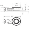 Душевой поддон из искусственного мрамора BELBAGNO TRAY-MR-UNO-R-90-550-35-W-NO