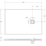 Душевой поддон из литьевого мрамора 120x80 см BELBAGNO TRAY-MR-UNO-AH-120/80-35-W-CR