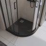 Душевой поддон из литьевого мрамора 90x90 см BELBAGNO TRAY-MR-UNO-R-90-550-35-NERO
