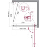 Душевой уголок 70x90 см BELBAGNO MARMI-AH-1-70/90-C-Cr