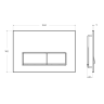 Кнопка смыва BELBAGNO BB-15R-NERO.M черный матовый