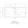Столешница из керамогранита BELBAGNO KEP-100-GRN Granito 1016х468